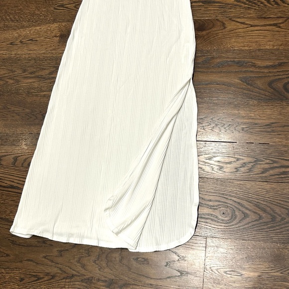 Vitamin A White Ribbed Knit Maxi Dress - Picture 6 of 11
